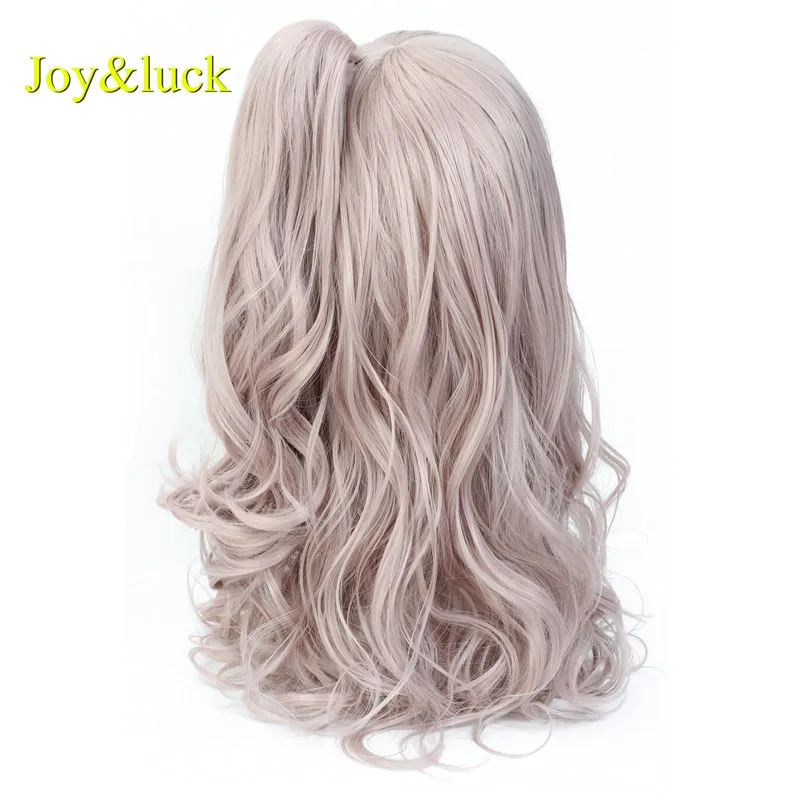 Длинные волнистые парики для косплея Joy &amp luck с конским хвостом синтетический
