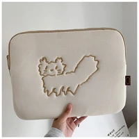 cute laptop case bags soft mini laptop bag 15 13 11 10 5 9 7inch travel business mac case kawaii girls handbag pouch wy185