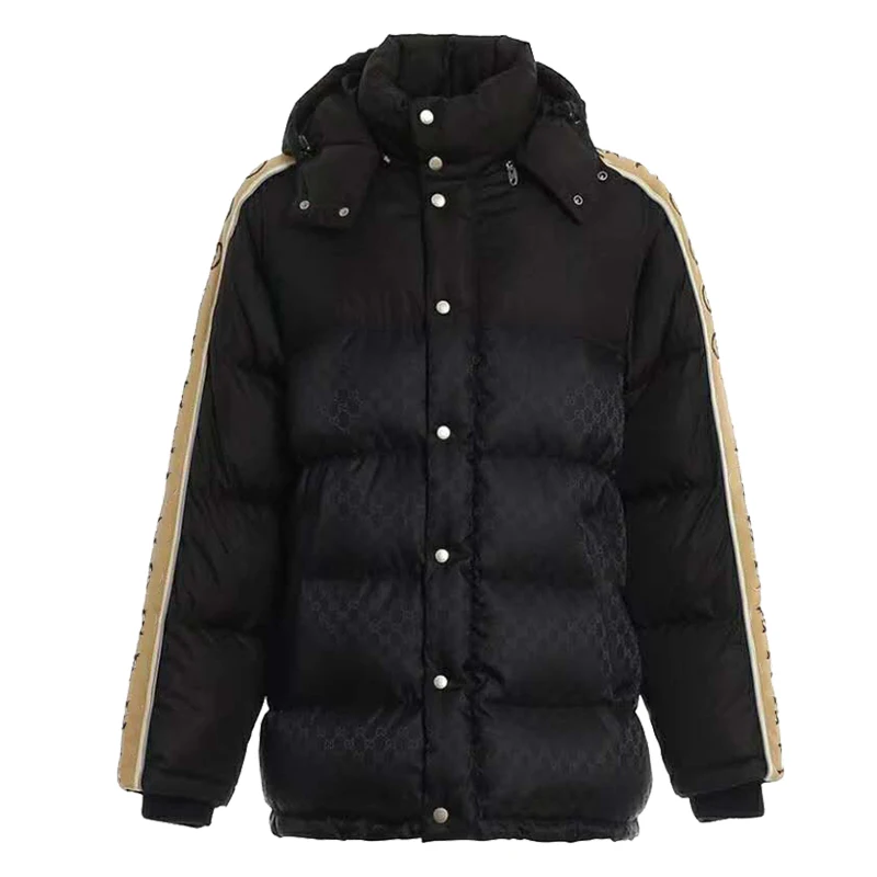 

2021 Winter New Women's Down Jacket Thickened Warm Men's and Women's 90 Down Cold Proof Jacket Embroidered Loose Jacket Trend G