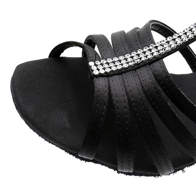 DIPLIP New Women Latin Dance Shoes Heeled Tango Ballroom Latin Salsa Dancing Shoes For Women Hot Sales Soft bottom dance shoes