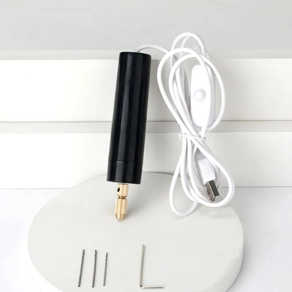

Jewelry Tools Mini Electric Drills Portable Handheld Micro USB Drill with 3pc Bits DC 5V for Jewelry Making DIY Wood Craft