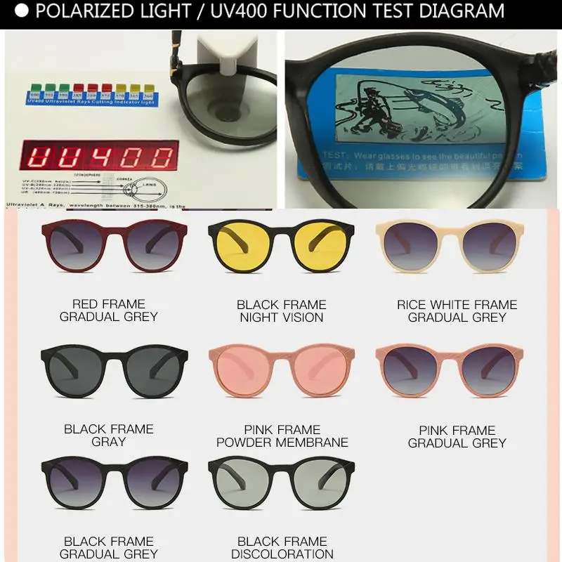 

LongKeeper Classic Men Retro TR90 Polarized Sunglasses Women Round Sun Glasses for Driving Goggle UV400 Oculos Gafas De Sol