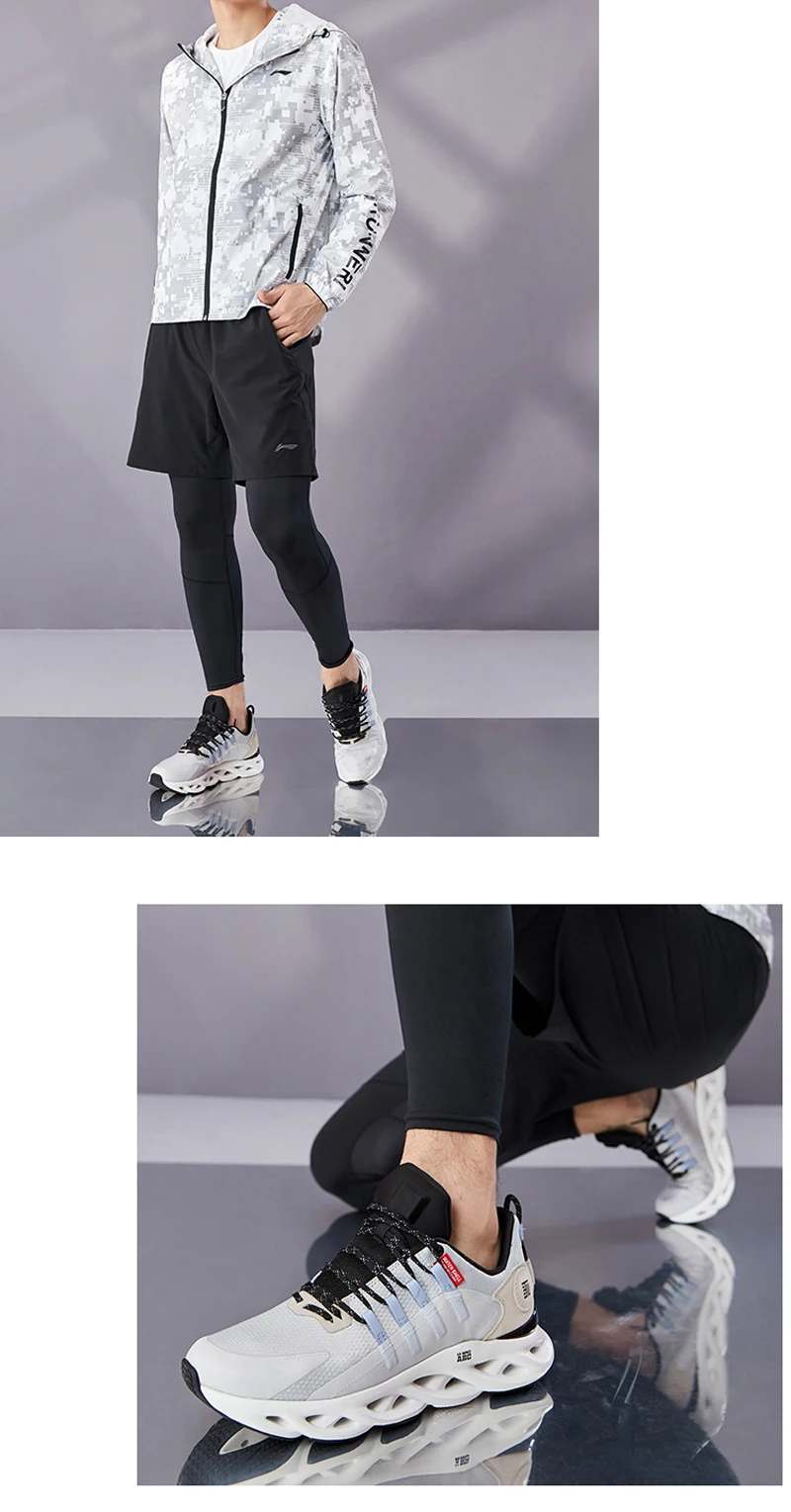 Li-Ning/мужские кроссовки для бега с подушкой из дуги; износостойкая спортивная обувь с водонепроницаемой подкладкой; износостойкие кроссовки; ARHP245 XYP946