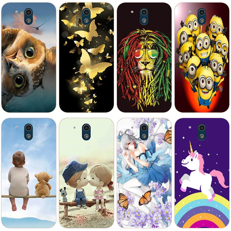 Чехол для мобильного телефона из ТПУ с цветочным принтом силиконовый чехол двумя