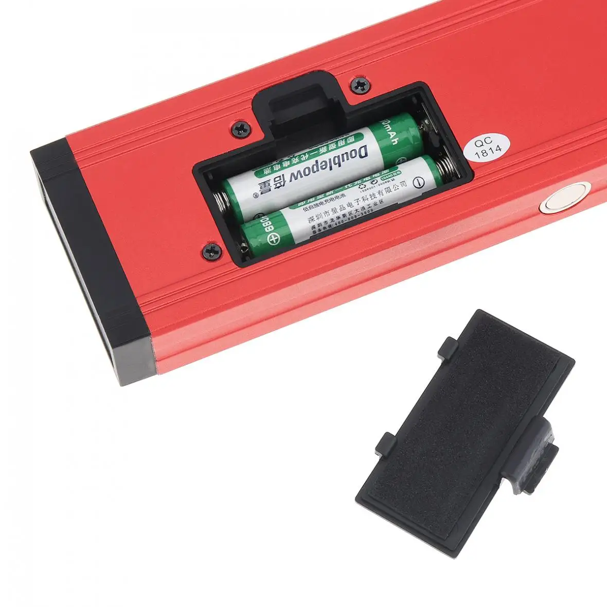 

400MM / 16 Inch Precision Magnetic Aluminum Alloy Silver/Red Digital Display Level Ruler with LCD Screen and 2 Blisters Design