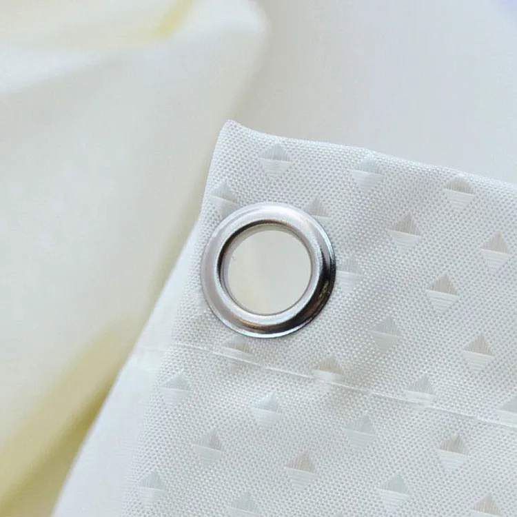 

Thickened Diamond Polyester Shower Curtain Waterproof Cloth Curtain Sanitary Partition Door Curtain with Hooks