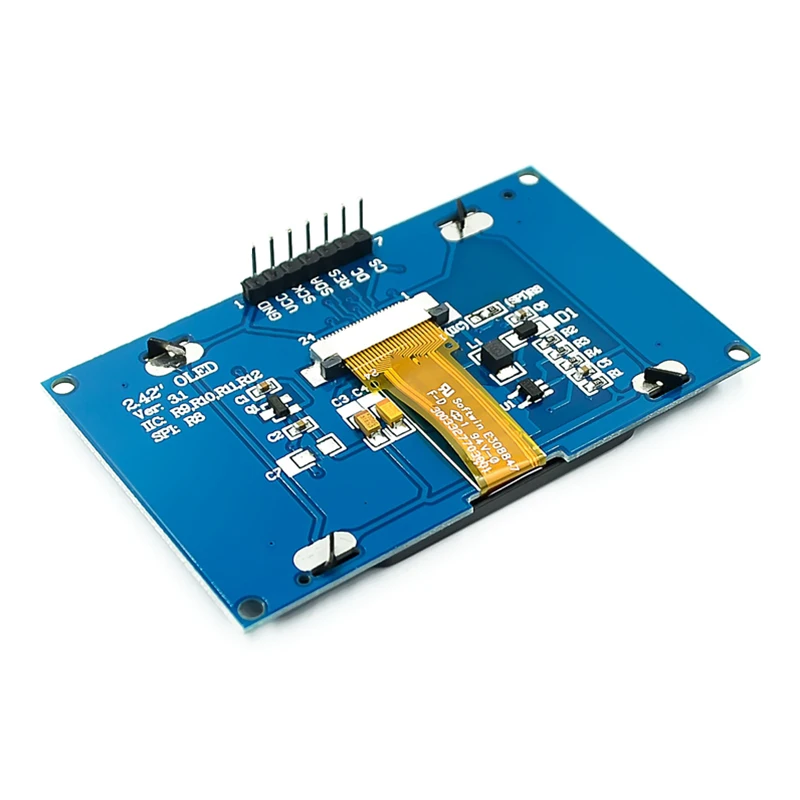 2 4 &quot2 42 inch 128x64 OLED ЖК дисплей Дисплей модуль SSD1309 12864 7 контактный SPI/IIC I2C серийный