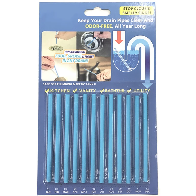 Палочки для очистки сливов дезодорирующее масло очиститель в ванной и на кухне