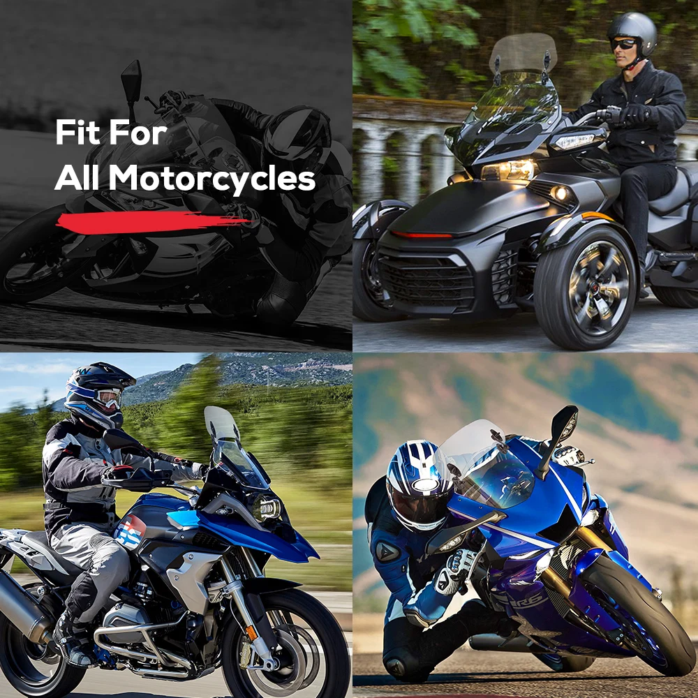 

Motorcycle Universal windshield Clamp-On Variable Windscreen Spoiler For R 1200GS F800GS For Tmax For BMW For Yamaha