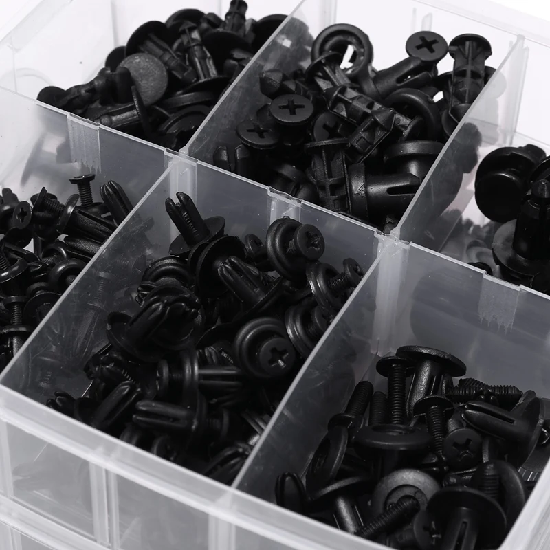 

650 Pcs Plastic Car Fender Retainer Different Fasteners Clip Moulding