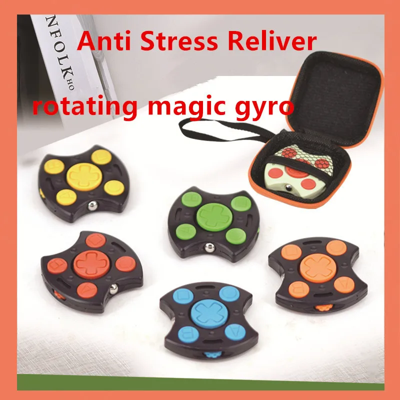 

Colorful Fidget Simple Dimple Bubble Fidget Spinner Children Adult Stress Relief Anti-Anxiety Toy Rotating Magic Gryo with Sound