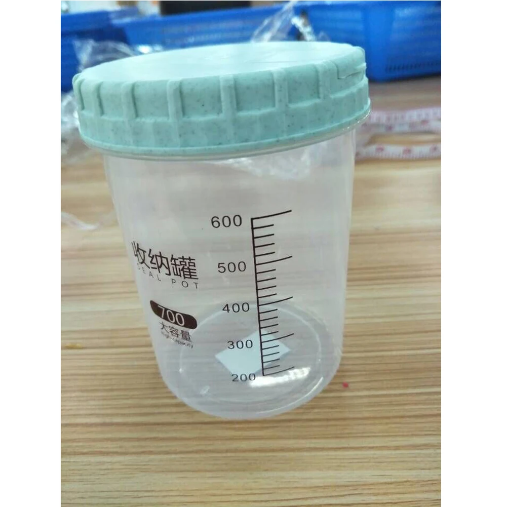 green 700ml Кухня сушеная еда крупа мука макаронные изделия контейнер для таблеток контейнер для риса герметичная коробка - Цвет: green 700ml