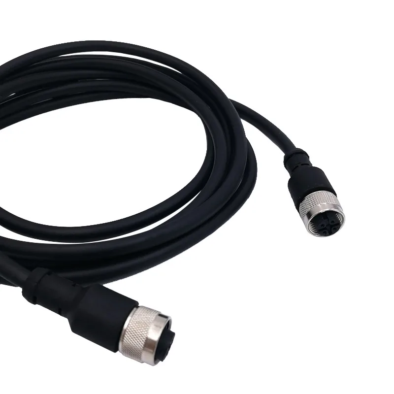M12 кабель для подключения датчика двойная головка Водонепроницаемая линия