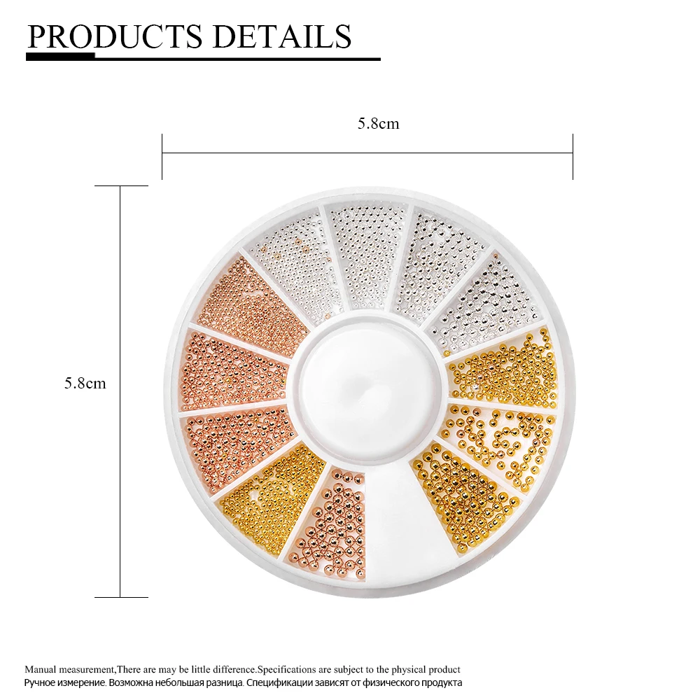 

Nail Art Rhinestones Set With Nail Curved Mixed Colorful 3D Glitter Decals Rhinestone Irregular Beads AB Clear Nail Stones Gems