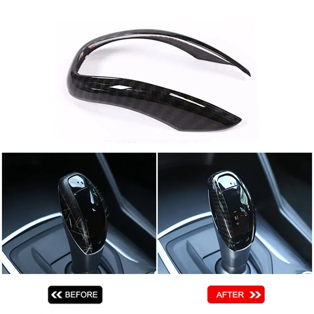 

JEAZEA автомобиль углеродное волокно ABS рычаг переключения передач Ручка рамка Крышка отделка наклейка подходит для Alfa Romeo Giulia Stelvio 2017 2018 2019