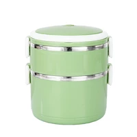mini rice cooker thermal heating electric lunch box 2 layers portable food steamer cooking container meal lunchbox warmer