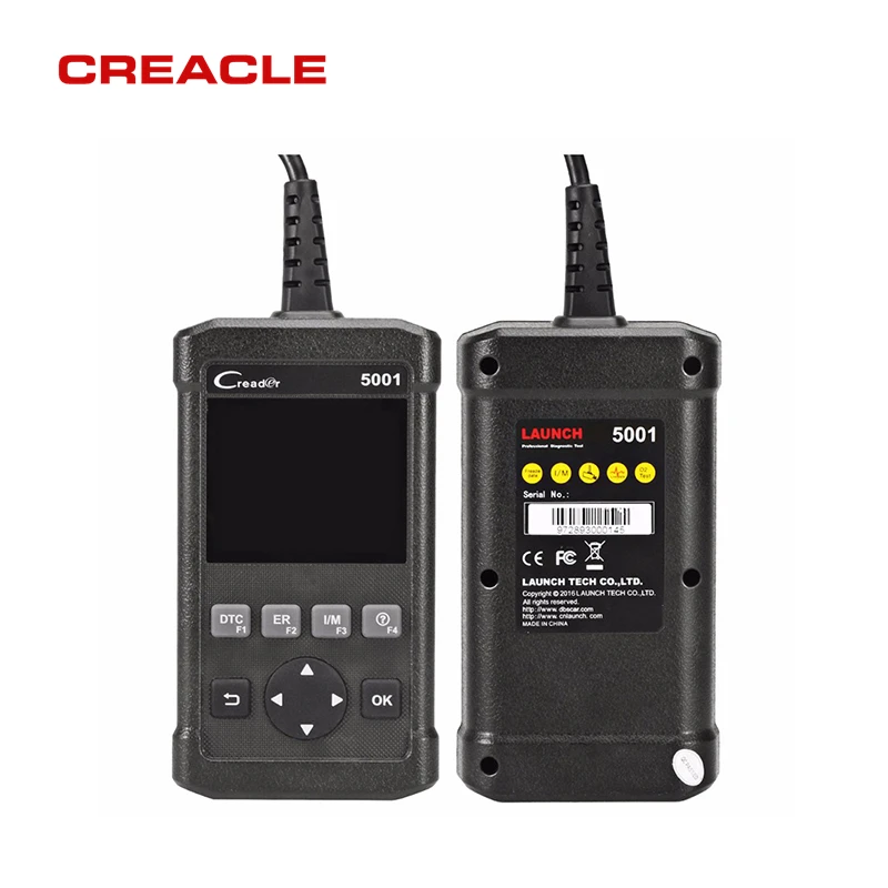 Диагностический инструмент Launch CReader 5001 CR5001 считыватель кодов полный OBDII/EOBD