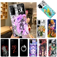 soft tpu silicone phone case for samsung galaxy s21 ultra s20 fe 5g s10 lite s8 s9 plus s7 the seven deadly sins anime cover