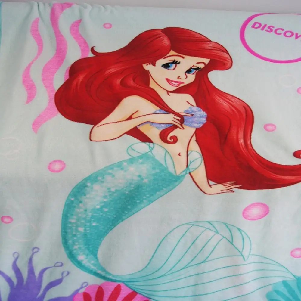 Disney Mint Green Ариэль Русалочка Минни Маус фланелевое одеяло для девочек 117x152 см на