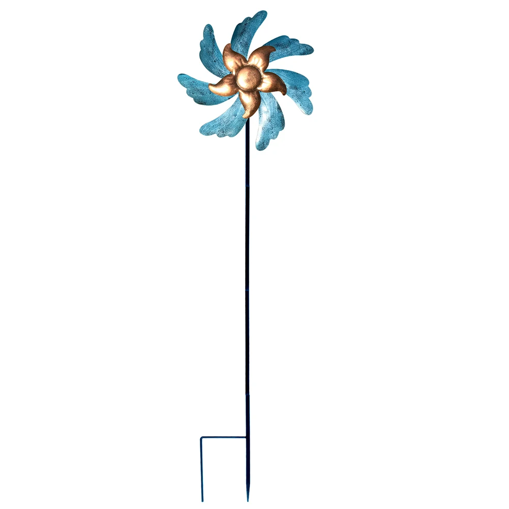 

Iron Windmill Wind Sculpture Spinner Garden Ornament Windmill Multicolor 360 Degrees For Outdoor Yard Lawn Garden Decoration