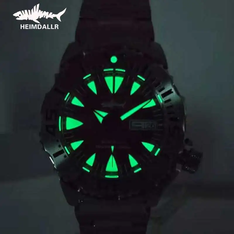 Часы для дайвинга HEIMDALLR автоматические механические часы Monster 200 м NH36A Sapphire C3