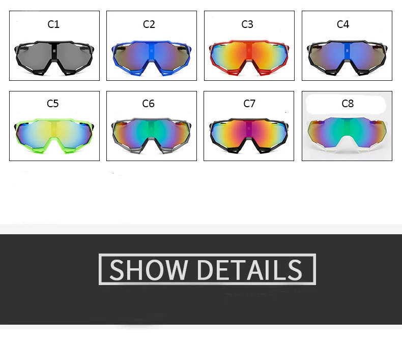 

Free Sample Cheap Plastic Style High Quality Gafas Ciclismo Oversiaed PC UV400 Sports Cycling Sunglasses cycling glasses
