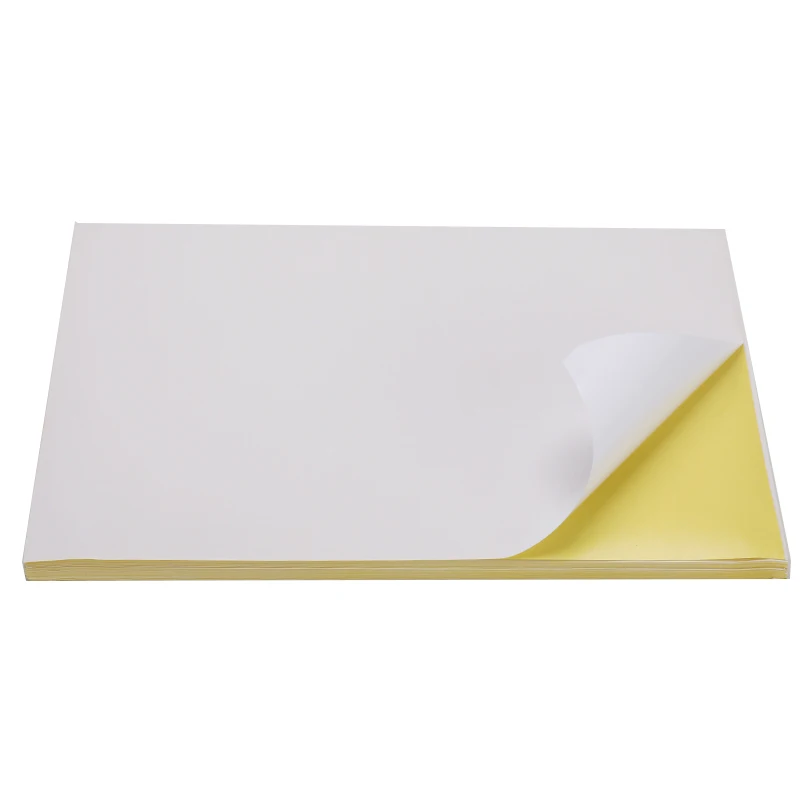 50 шт./100 шт./лот A4 глянцевая и матовая крафт клейкая наклейка для лазерного