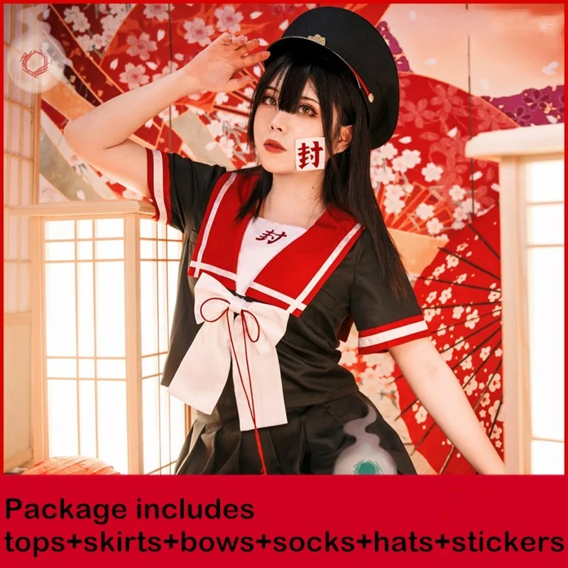 

Аниме Hanako kun костюм Yugi Amane школьная форма косплей женщина JK Униформа девочки плиссированная юбка комплект Хэллоуин