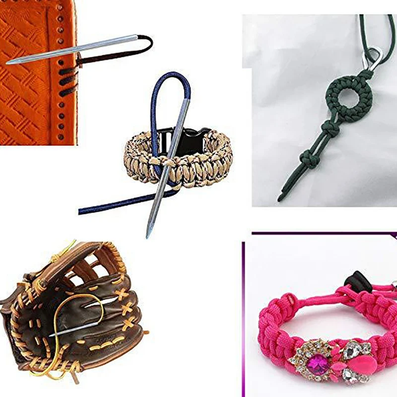 9 шт./компл. Paracord швейные иглы набор из нержавеющей стали портативный инструмент для сглаживания шнуровки для браслета шнурки струны наружные инструменты