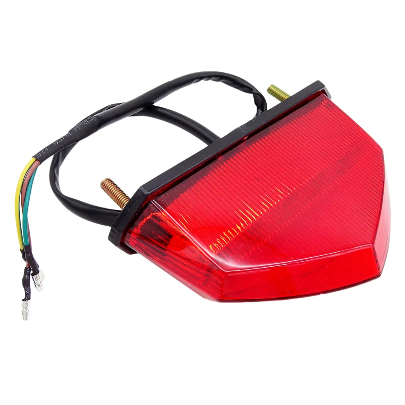 

1 Pcs Motorcycle Universal 12V LED Braking Stop Tail Light Motorbike Running Signal Indicators Lamp Custom Fit For ATV Dirt Bike