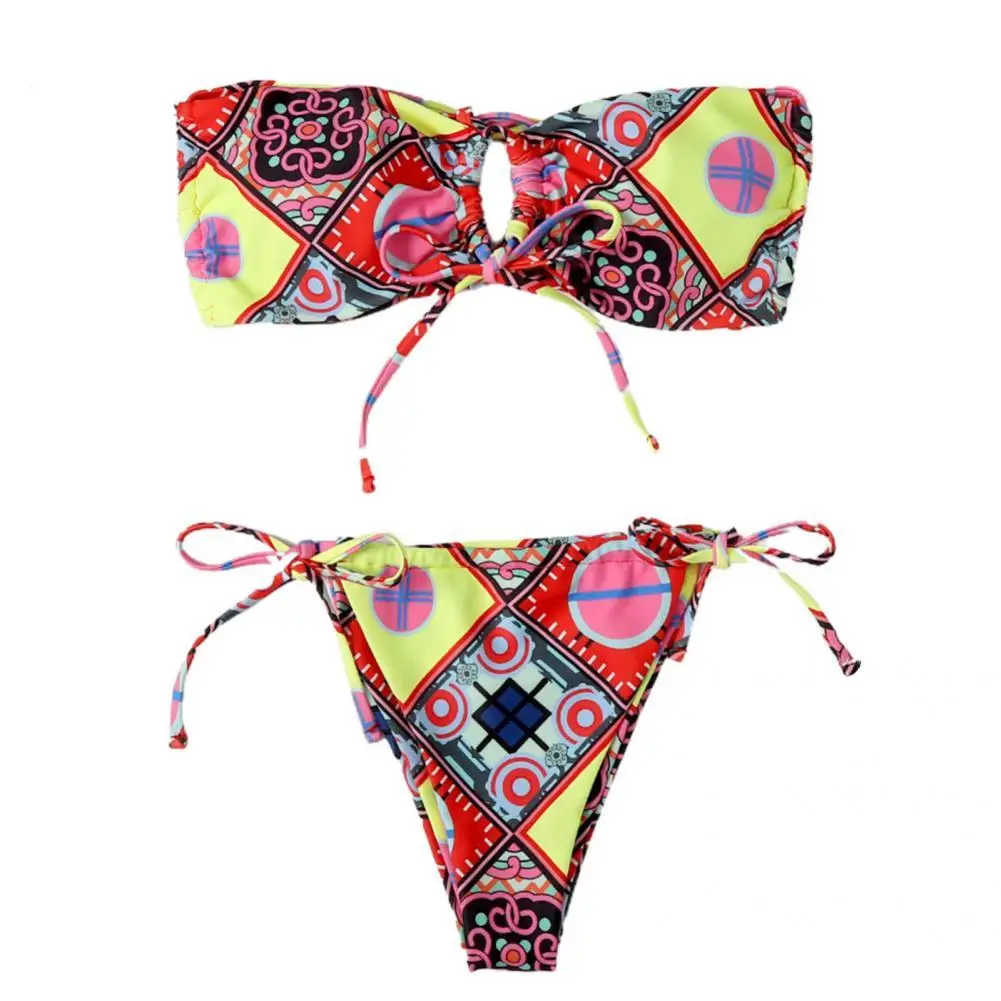 

Swimwear Portable Summer Two Pieces Set Women Mini Thong Beachwear for Summer Bathing Suit Swimsuit