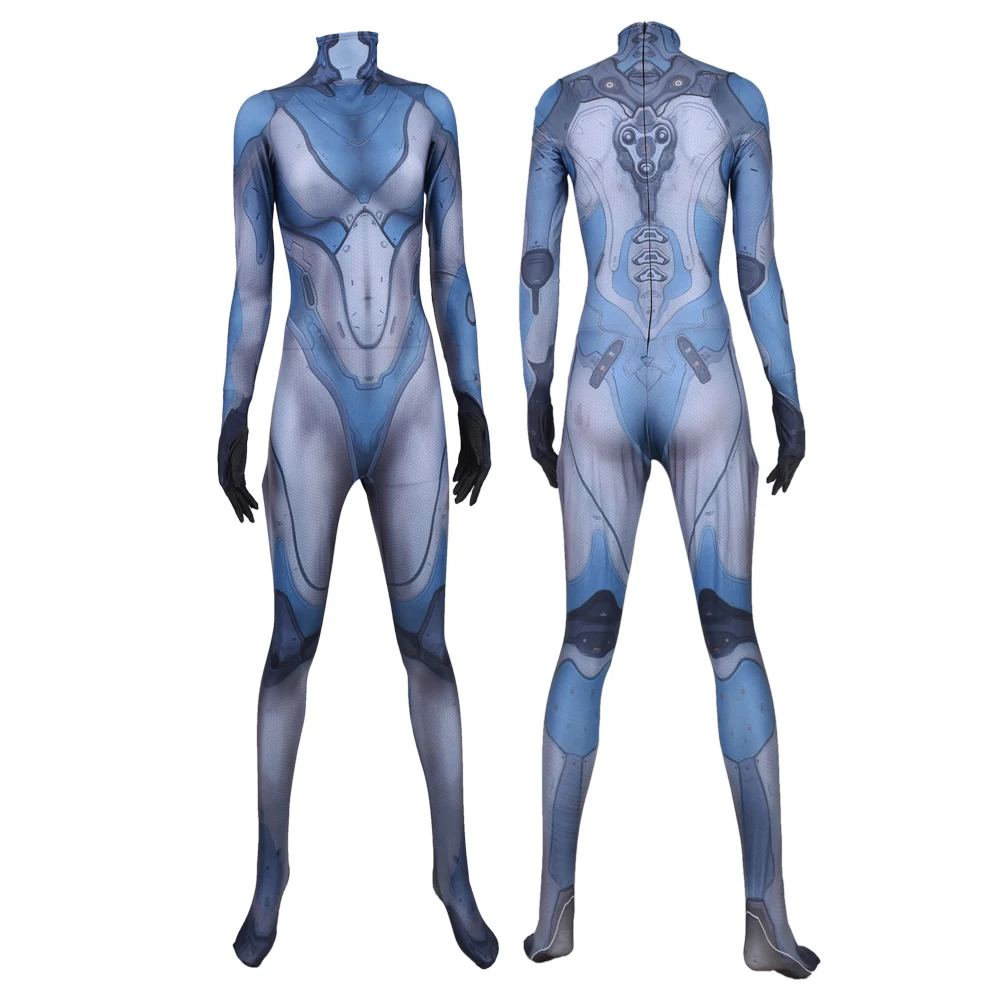 

Girl Game Cosplay Costume 3D Print Spandex Woman Bodysuit Halloween Costume for woman Zentai Bodysuit Hot Sale
