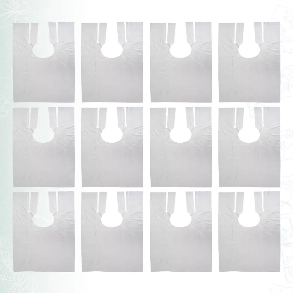 

50PCS Practical Barber Apron Protective PE Material Apron Disposable Barber Cape Barber Accessories for Hair Styling Salon Barbe