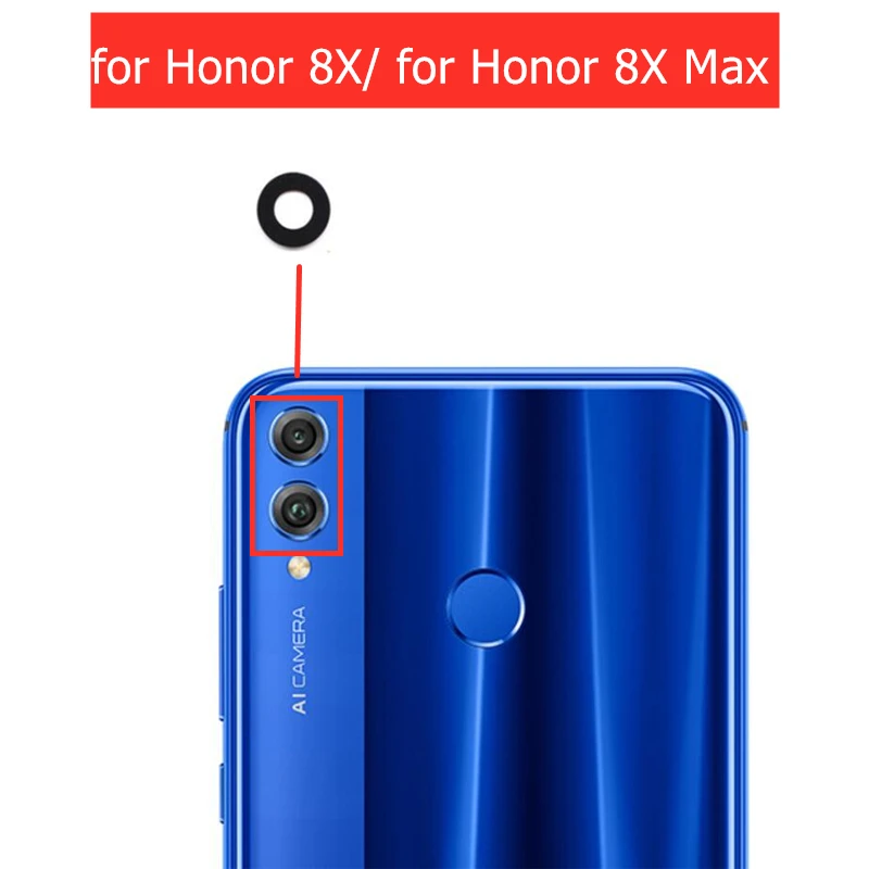 2 предмета в комплекте для Huawei Honor 8X заднего объектива камеры редкий стекло с