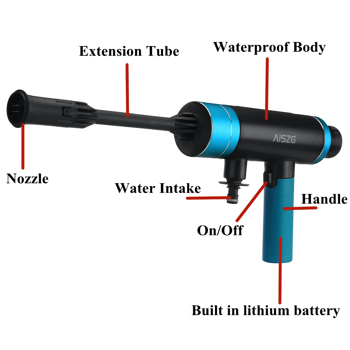 Цена Портативная беспроводная Автомойка высокого давления, пенораспылитель с возможностью зарядки до 60 минут