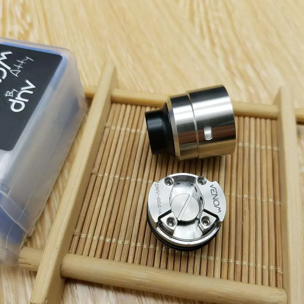 Атомайзер Venom Atty BF RDA Rebuildable Dripping Tank диаметром 22 мм для электронной сигареты 510 Vape Box