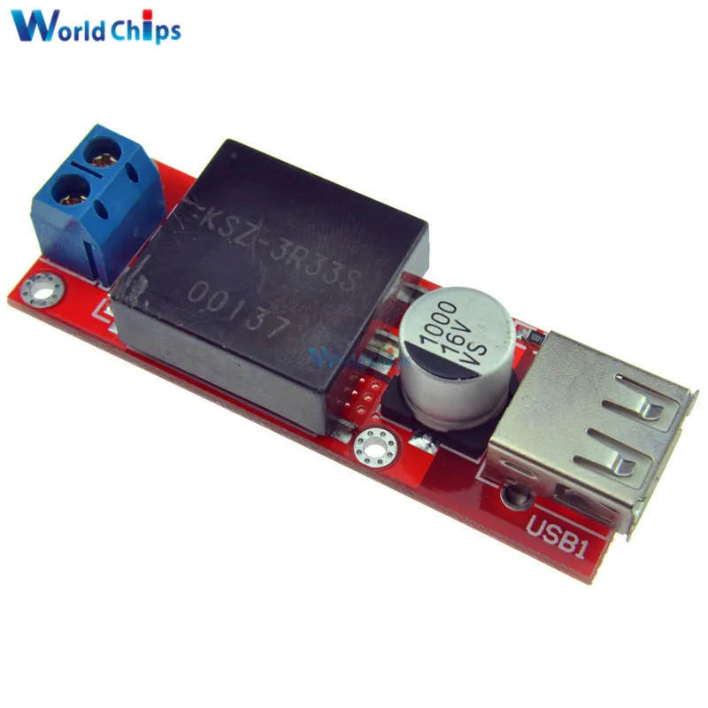 5 в USB выход конвертер 7 в-24 В постоянного тока от 12 до 3 А понижающий модуль KIS3R33S с