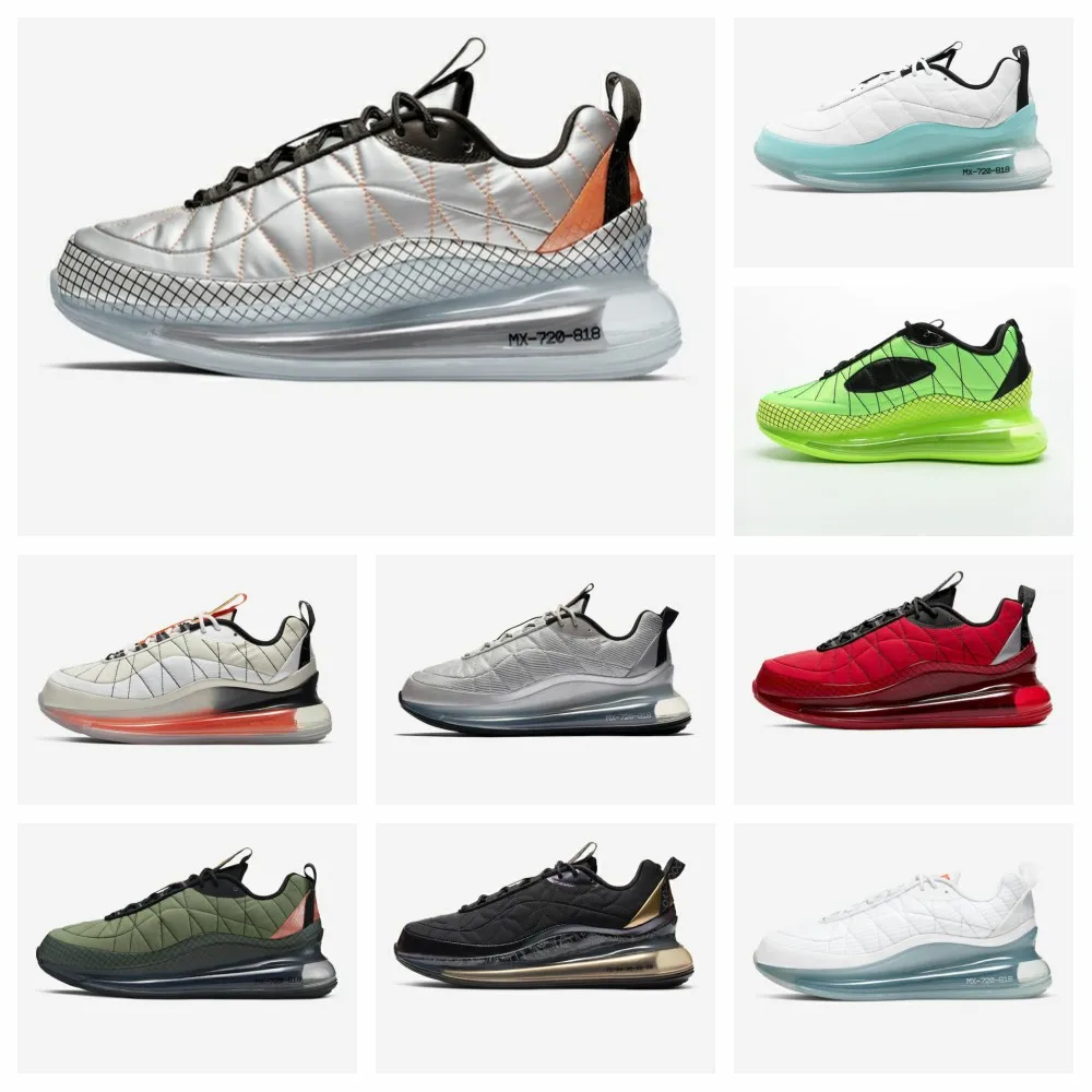 

New 720S Men Women Running Shoes Metallic Silver Bullet Clean White Trainer Sports Designer Sneakers Volt Black Fashion Footwear