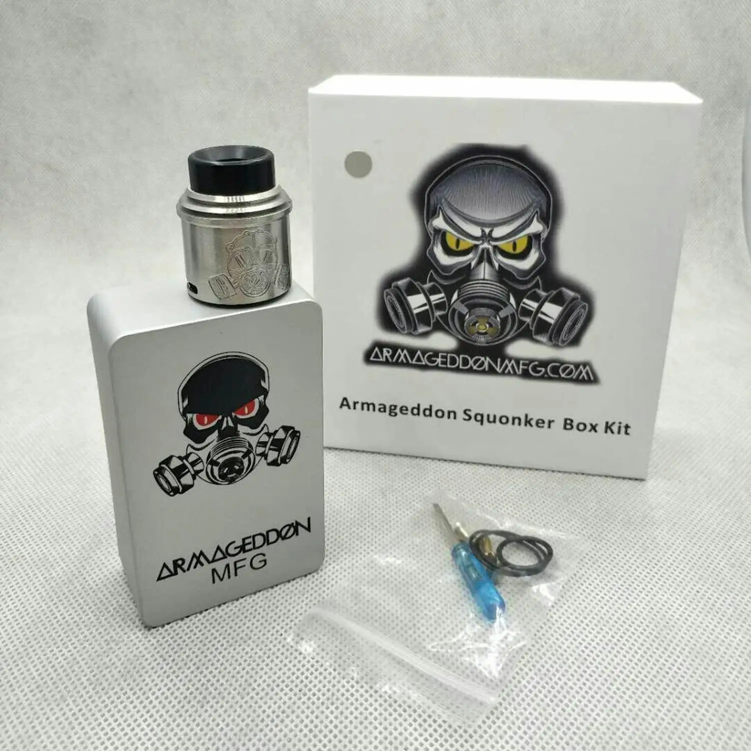 Новый Apocalypse Squonk Box Mod Vape комплект с GEN 2 RDA атомайзер BF Pin Armageddon Squonker машина Vapor Mods -