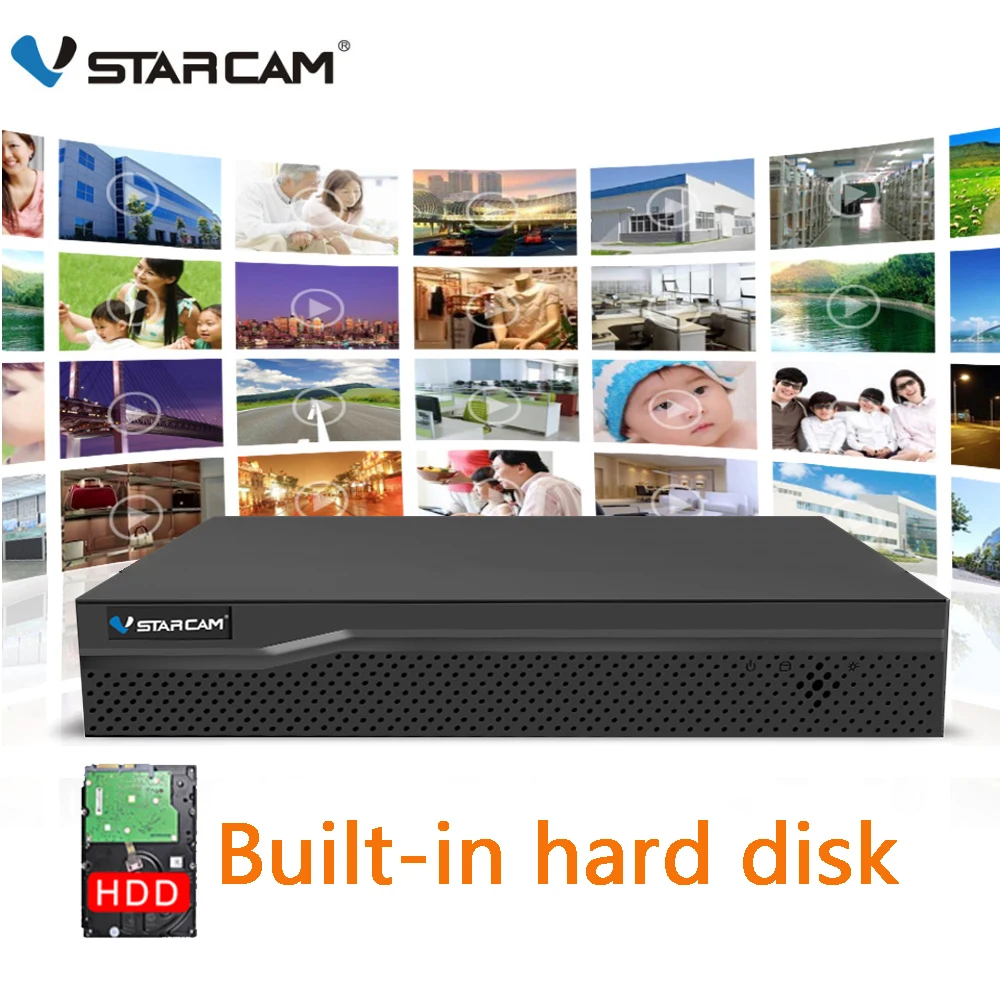 VStarcam Новый 9CH сетевой видеорегистратор с жестким диском аудио вход 9 канальный