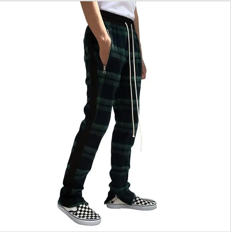 Брюки Джоггеры мужские в шотландскую клетку винтажные шотландские спортивные