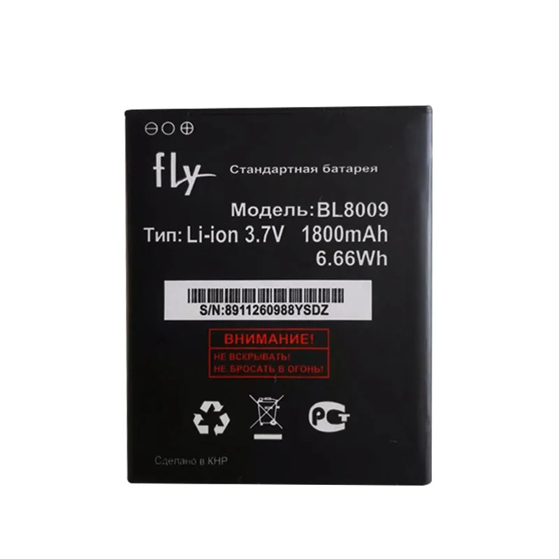 3 7 V BL8009 батарея для Fly FS451 Nimbus Батарея BL 8009 FS 451 Высококачественная ячейка батареи