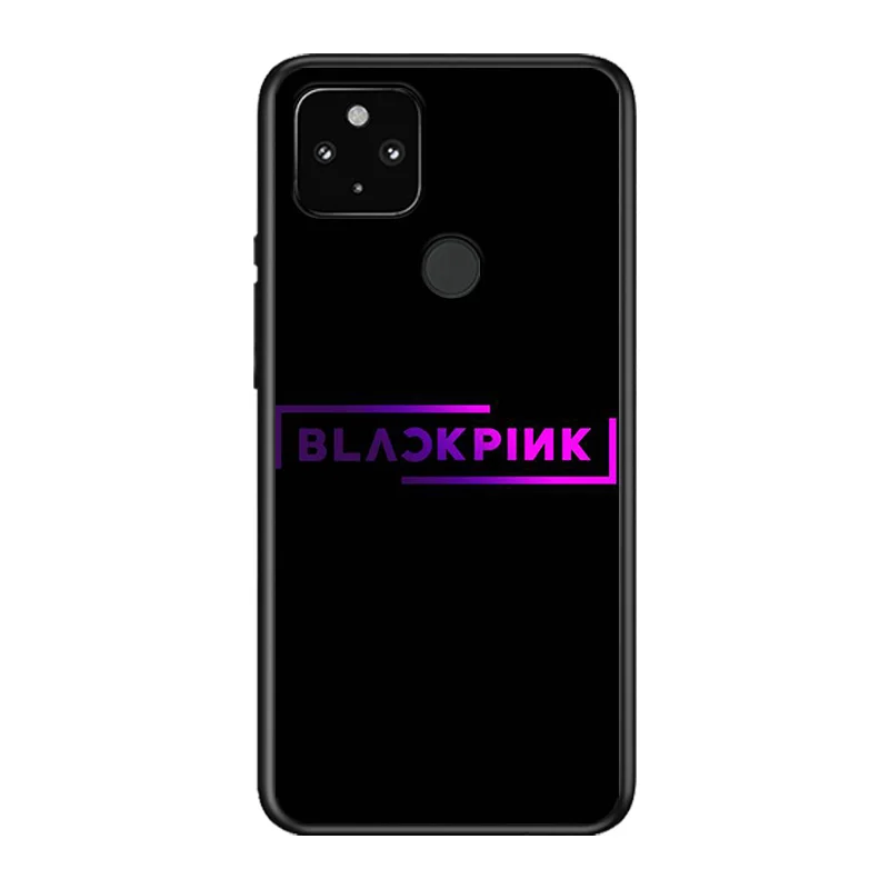

Hot Bulckpinks Soft TPU Silicone Black Cover For Google Pixel 5 4A 5G 4 XL Phone Case