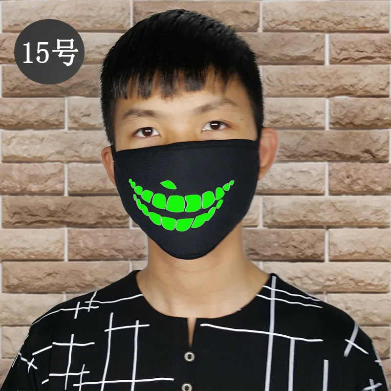 1 шт. хлопковая противопылевая маска для рта флуоресцентная Ушная петля модный