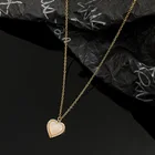 Новинка 2021, корейское изысканное простое ожерелье с подвеской Love, модное темпераментное универсальное ожерелье с цепочкой до ключиц, женские Украшения