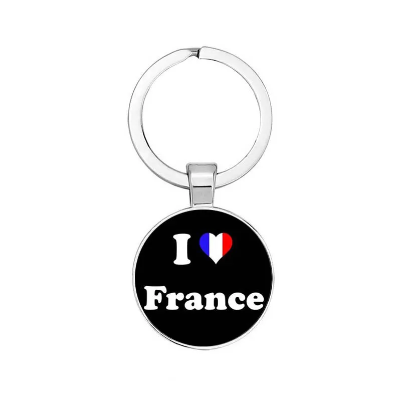 

BTWGL 2020 Personality I Love Notre Dame De Paris Glass Keychain Can Be Friends Gift