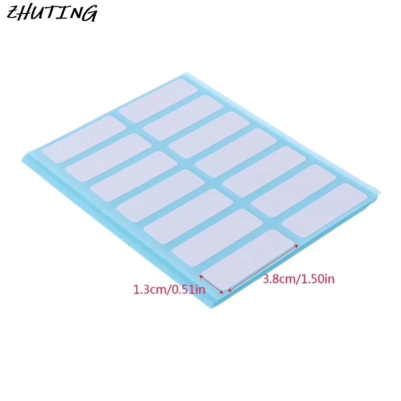 

12 Sheet Self Adhesive Sticky White Label Blank Stickers Note Tags Crafts