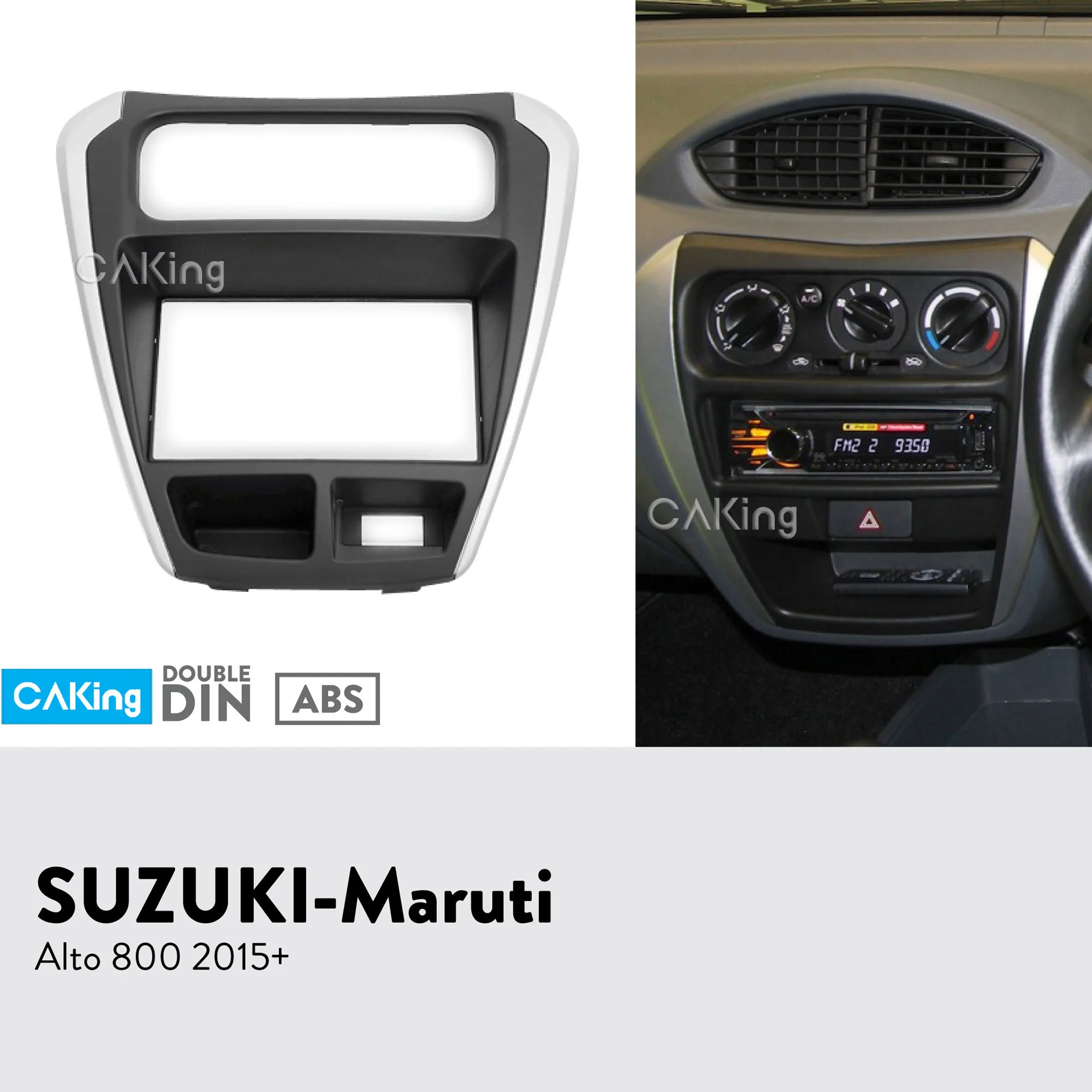 Двойная Din Автомобильная радиопанель Fascia Для 2015 + SUZUKI Maruti Alto 800 комплект для