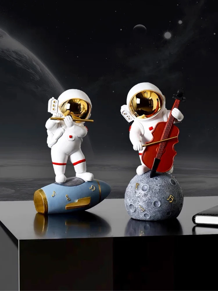 

Скандинавская группа, миниатюрная модель астронавта, космические фигурки, изделия из смолы, украшения для офиса, кабинета, украшения для до...