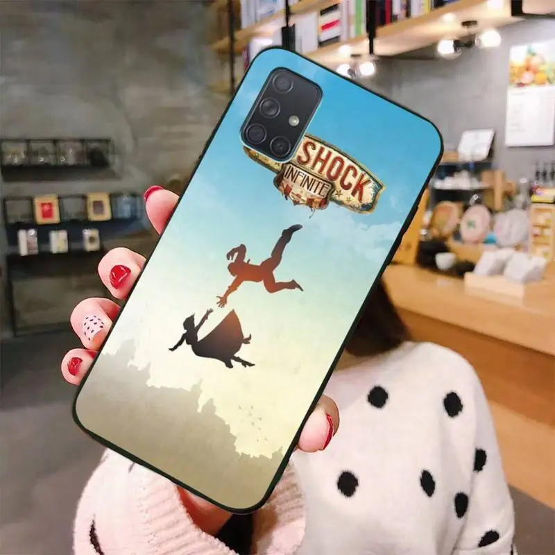 Bioshock Бесконечный черный ТПУ мягкий резиновый чехол для телефона Samsung Galaxy A01 A11 A31 A81
